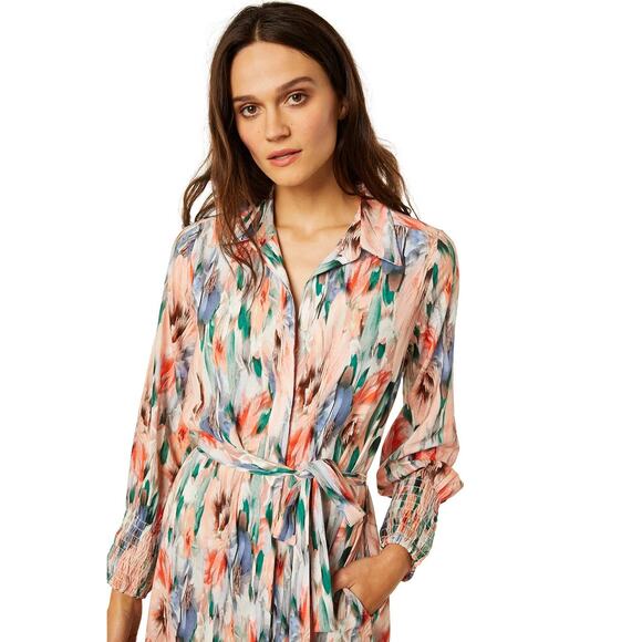 Misa Esmee Eden Floral Tiered Long Sleeve Maxi Dress Size: Small - Picture 3 of 9